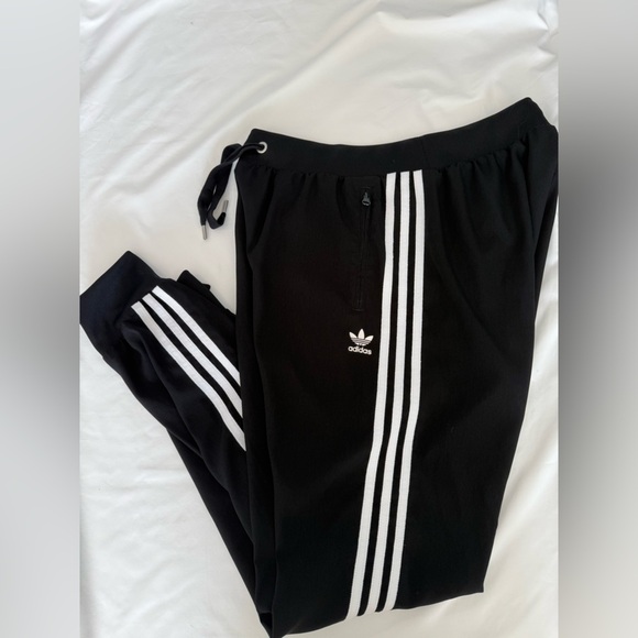 ADIDAS WOMEN DROP CROTCH JOGGER/TRACK PANTS (BLACK) Size Medium - Picture 10 of 13